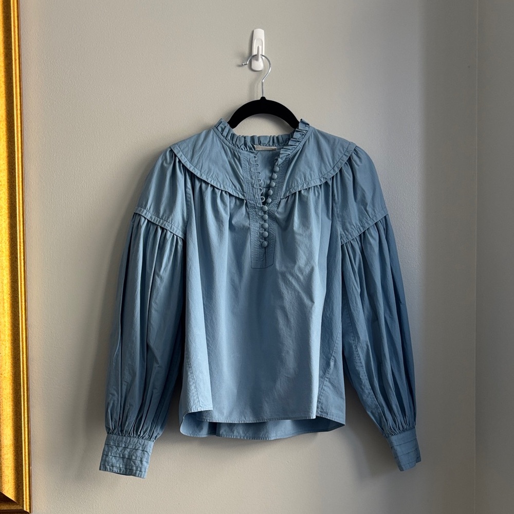 Ulla Johnson Light Blue Blouse | Marka Blouse